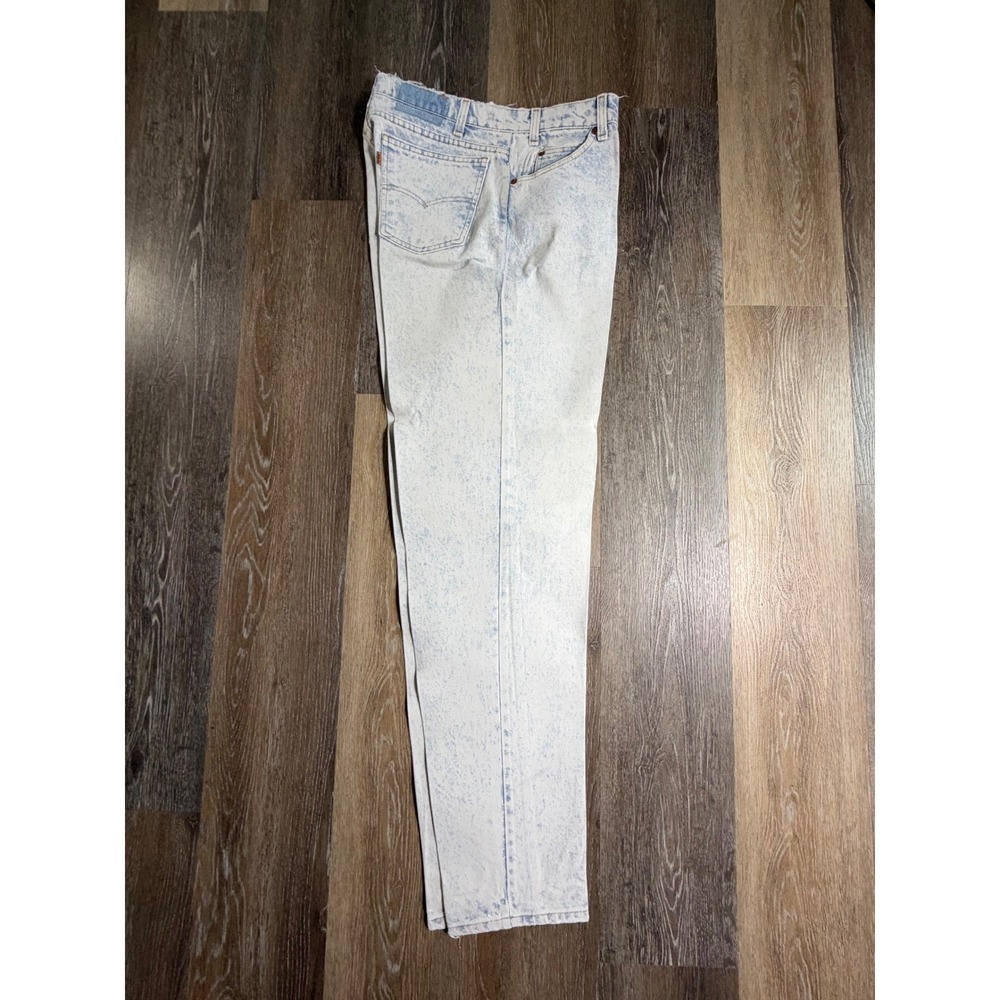Levi's Orange Tab Jeans Mens 36 Light Blue Acid Wash Vintage Made in USA 5848